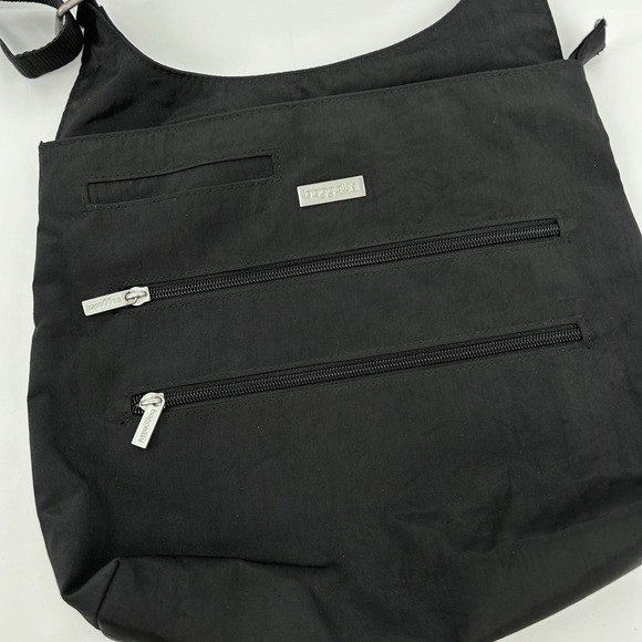 Baggallini Womens Crossbody Bag Black Nylon Pockets Travel Adjustable‎ Strap - Picture 2 of 8